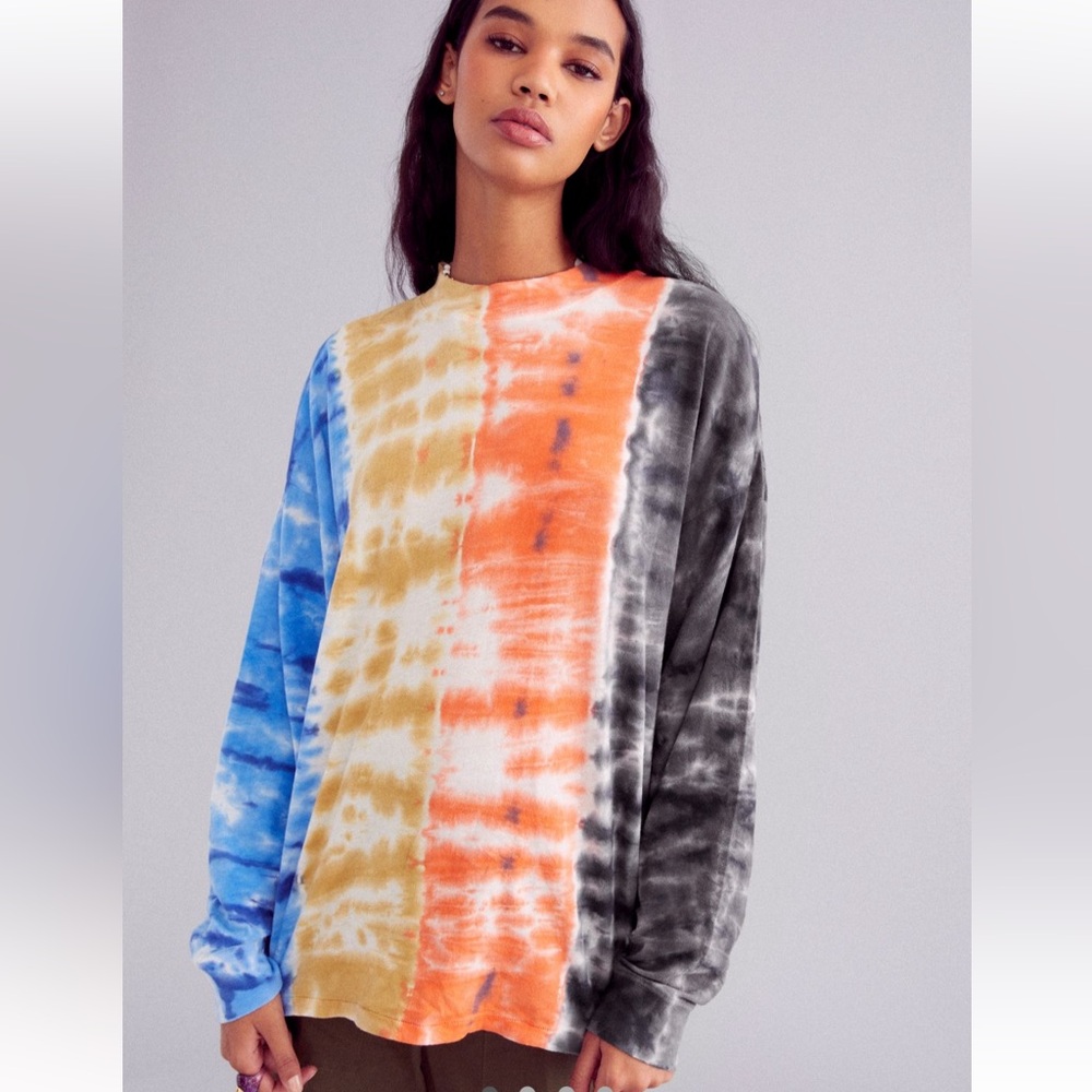UO Carnaby Tie-Dye Recycled Cotton Oversized Tee
